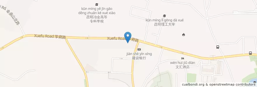 Mapa de ubicacion de Rooster en 중국, 윈난 성, 쿤밍 시, 五华区, 莲华街道.