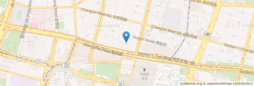 Mapa de ubicacion de 壹玖木巷 en 臺灣, 新北市, 臺北市.