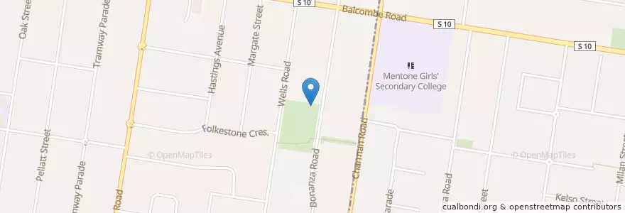 Mapa de ubicacion de Beaumaris Men's Shed en Australie, Victoria, City Of Kingston.
