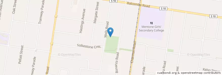 Mapa de ubicacion de Beaumaris Theatre Inc en Australië, Victoria, City Of Kingston.