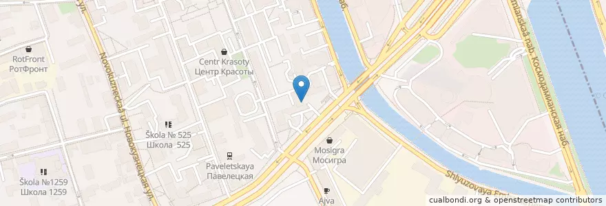 Mapa de ubicacion de Инвитро en Russia, Distretto Federale Centrale, Москва, Центральный Административный Округ, Район Замоскворечье.