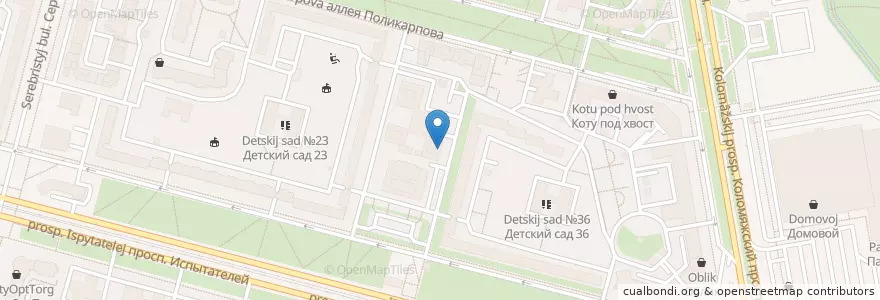Mapa de ubicacion de Медицентр en Russie, District Fédéral Du Nord-Ouest, Oblast De Léningrad, Saint-Pétersbourg, Приморский Район, Округ Комендантский Аэродром.