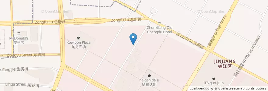 Mapa de ubicacion de Great cheap small place. 7 tables en China, Sichuan, 成都市, 锦江区 (Jinjiang), 盐市口街道 (Yanshikou), 春熙路街道 (Chunxilu).