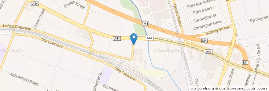 Mapa de ubicacion de Aiya Medical Centre en Australien, Neusüdwales, Strathfield Municipal Council, Sydney.