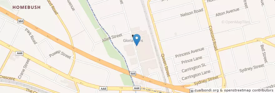 Mapa de ubicacion de Cookies Lounge Bar en Australia, New South Wales, Strathfield Municipal Council, Sydney.
