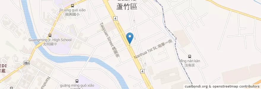 Mapa de ubicacion de 肯德基 en تایوان, 桃園市, 蘆竹區.