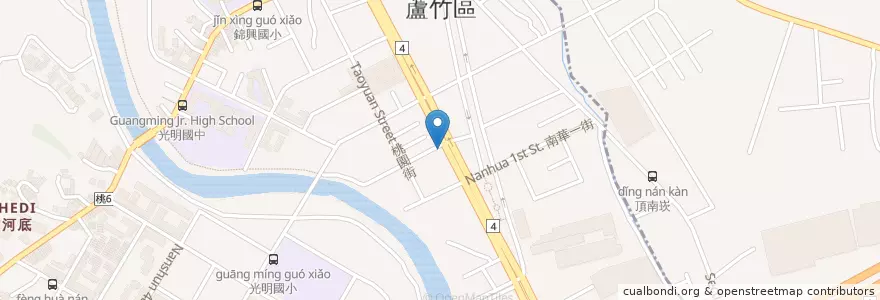 Mapa de ubicacion de 錢都涮涮鍋 en Taiwan, Taoyuan, Luzhu District.
