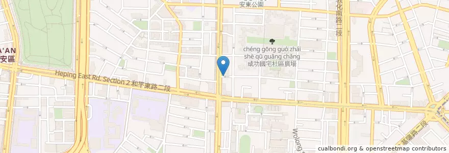 Mapa de ubicacion de 麥當勞 en Taiwan, Nuova Taipei, Taipei, 大安區.