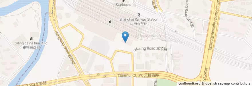 Mapa de ubicacion de KFC en China, Shanghái, Jing'an.
