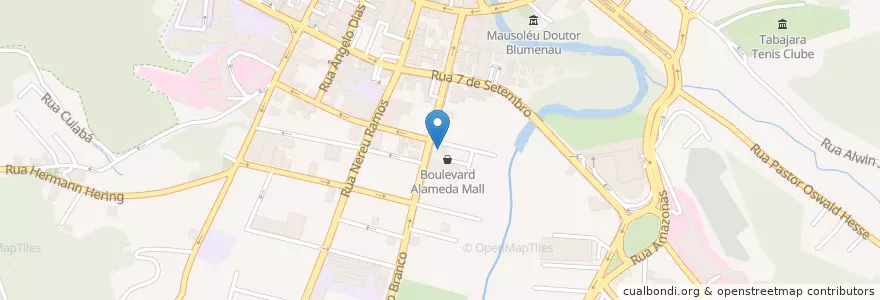 Mapa de ubicacion de Negroni 33 en ブラジル, 南部地域, サンタ カタリーナ, Região Geográfica Intermediária De Blumenau, Microrregião De Blumenau, ブルメナウ.