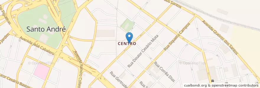 Mapa de ubicacion de Caixa Econômica Federal en البَرَازِيل, المنطقة الجنوبية الشرقية, ساو باولو, Região Geográfica Intermediária De São Paulo, Região Metropolitana De São Paulo, Região Imediata De São Paulo, Santo André.