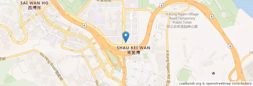 Mapa de ubicacion de Tong Hing Tai Dispensary en China, Guangdong, Hong Kong, Hong Kong Island, New Territories, Eastern District.