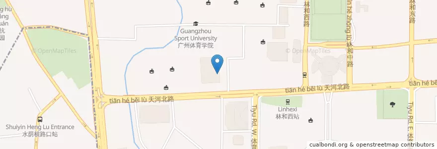 Mapa de ubicacion de catwalk en China, Guangdong, Guangzhou City, Tianhe District, 林和街道.