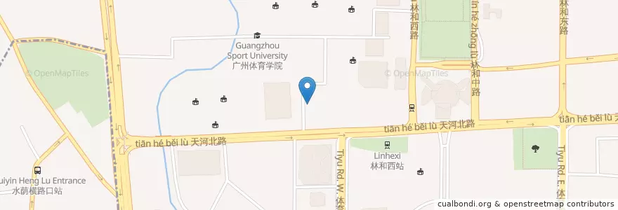 Mapa de ubicacion de catwalk en 中国, 広東省, 広州市, 天河区, 林和街道.