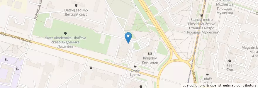 Mapa de ubicacion de Craft Bar en 俄罗斯/俄羅斯, Северо-Западный Федеральный Округ, 列宁格勒州, Санкт-Петербург, Выборгский Район.