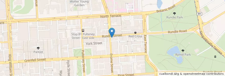 Mapa de ubicacion de District 4 en Australia, South Australia, Adelaide, Adelaide City Council.