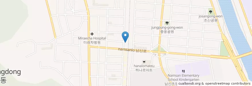 Mapa de ubicacion de 대신화물 en Südkorea, Jeollanam-Do, 순천시.