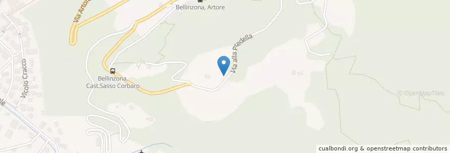 Mapa de ubicacion de Grotto dei Pacifici en スイス, ティチーノ州, Distretto Di Bellinzona, Circolo Di Bellinzona, Bellinzona.