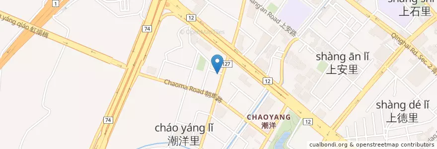Mapa de ubicacion de 藤記甜品豆漿豆花專賣店 en 臺灣, 臺中市, 西屯區.