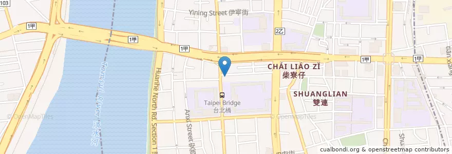 Mapa de ubicacion de 阿角紅燒肉 en 타이완, 신베이 시, 타이베이시, 다퉁 구.