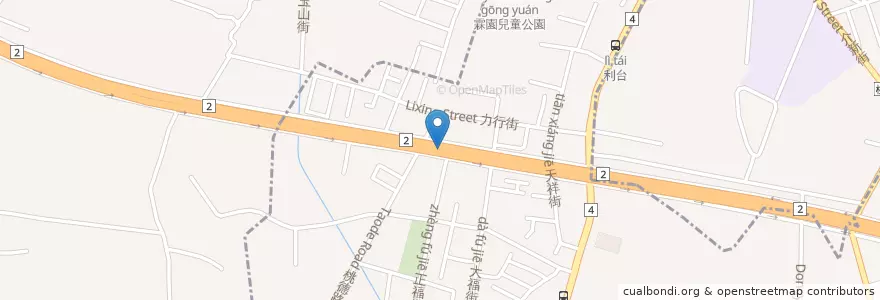 Mapa de ubicacion de 大福里活動中心 en Taiwan, Taoyuan, 八德區.
