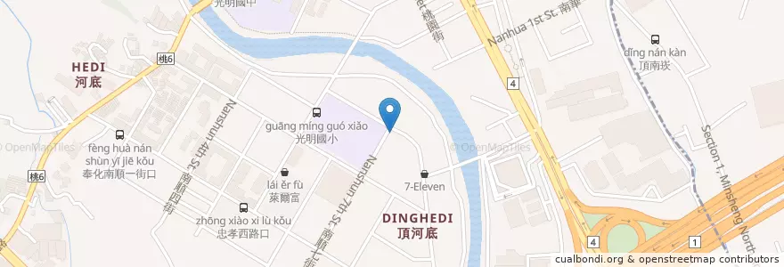 Mapa de ubicacion de 優吐早餐 en 타이완, 타오위안 시, 루주 구.