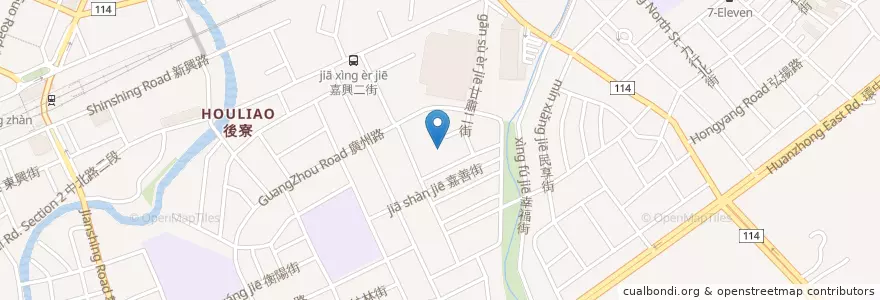 Mapa de ubicacion de 桃園家扶中心 en 臺灣, 桃園市, 中壢區.