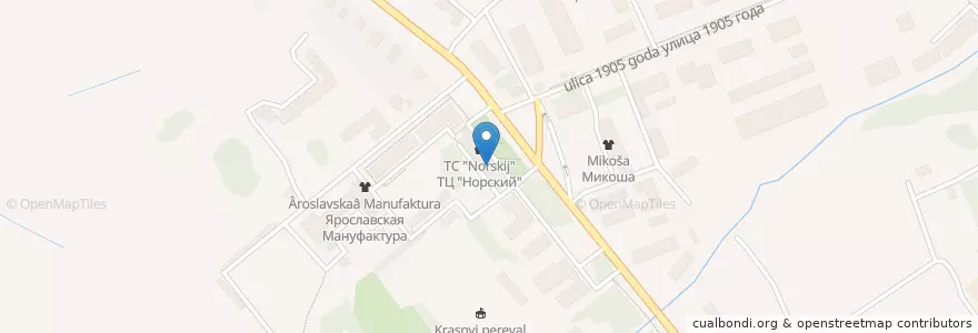 Mapa de ubicacion de Сбербанк en Russia, Distretto Federale Centrale, Oblast' Di Jaroslavl', Ярославский Район, Городской Округ Ярославль.