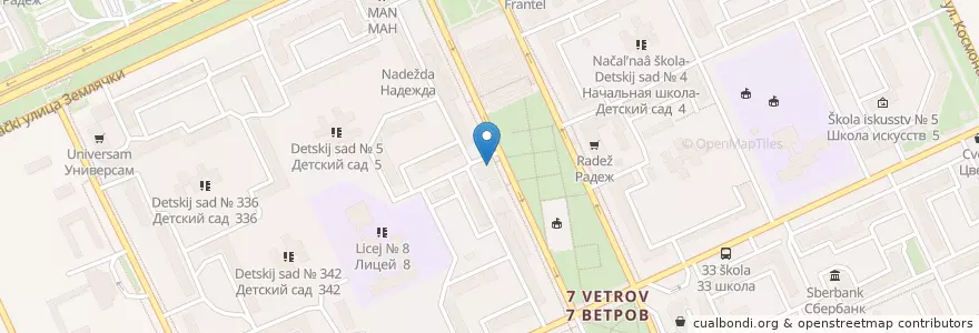 Mapa de ubicacion de Qiwi en Russie, District Fédéral Du Sud, Oblast De Volgograd, Городской Округ Волгоград.