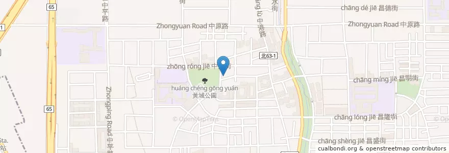 Mapa de ubicacion de 豐滿早午餐 en تایوان, 新北市, 新莊區.