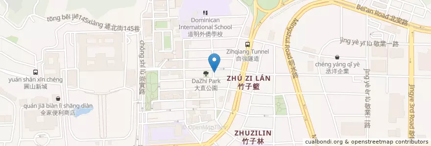 Mapa de ubicacion de apint阿派酒食小館 en تايوان, تايبيه الجديدة, تايبيه, 中山區.