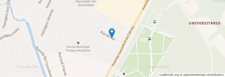 Mapa de ubicacion de Escola de reforço en البَرَازِيل, المنطقة الشمالية, بارا, Região Geográfica Intermediária De Belém, Microrregião De Belém, بليم.