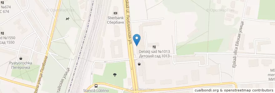 Mapa de ubicacion de Будь здоров! en Rusland, Centraal Federaal District, Moskou, Юго-Восточный Административный Округ, Район Люблино.