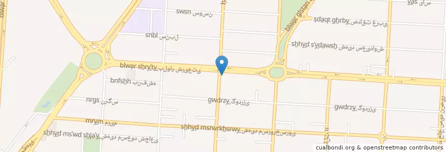 Mapa de ubicacion de موسسه تصویربرداری پزشکی البرز en Iran, استان البرز, شهرستان کرج, بخش مرکزی شهرستان کرج, کرج.