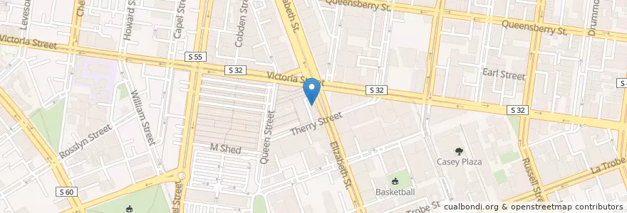 Mapa de ubicacion de Cafe Victoria en 오스트레일리아, Victoria, City Of Melbourne.