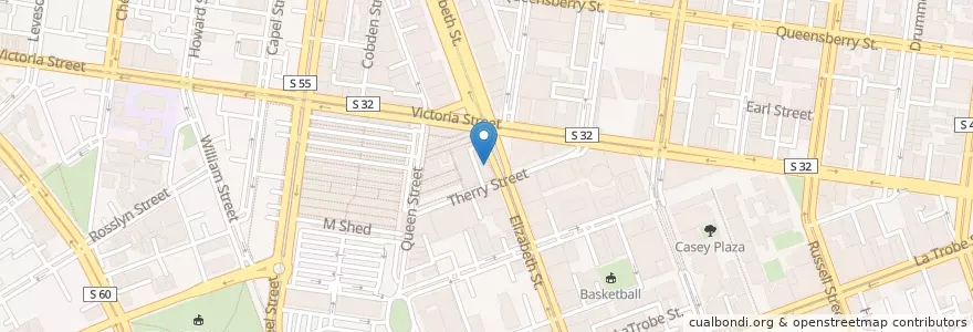Mapa de ubicacion de Simply Spanish en Australia, Victoria, City Of Melbourne.