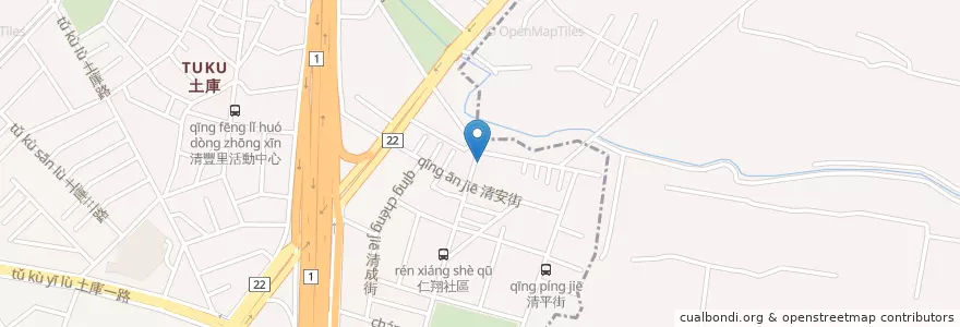 Mapa de ubicacion de 好旺角牛排 en تايوان, كاوهسيونغ, 楠梓區.