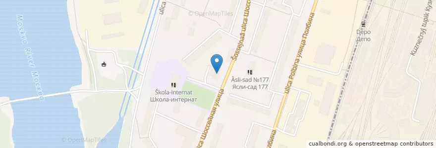 Mapa de ubicacion de Аптечный пункт en Rússia, Distrito Federal Central, Москва, Юго-Восточный Административный Округ, Район Люблино.