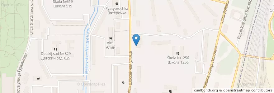 Mapa de ubicacion de Чудо-тандыр en Russia, Distretto Federale Centrale, Москва, Юго-Восточный Административный Округ, Район Печатники.