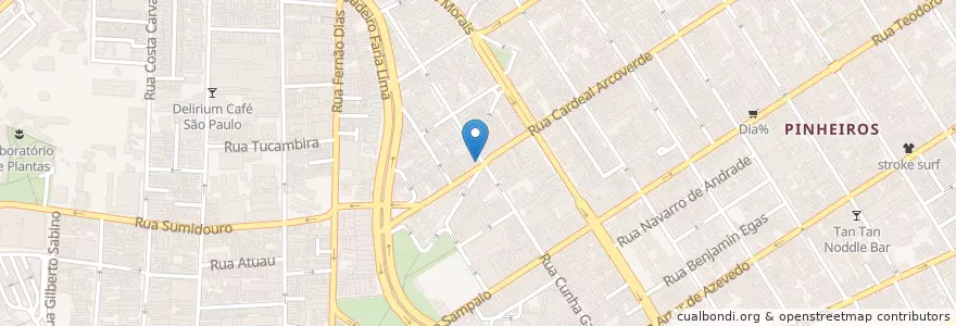 Mapa de ubicacion de Lanchonete Nova Arcoverde en البَرَازِيل, المنطقة الجنوبية الشرقية, ساو باولو, Região Geográfica Intermediária De São Paulo, Região Metropolitana De São Paulo, Região Imediata De São Paulo, ساو باولو.