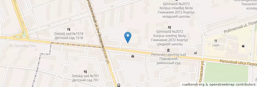 Mapa de ubicacion de Диагност en Rusia, Distrito Federal Central, Москва, Восточный Административный Округ, Район Новогиреево.