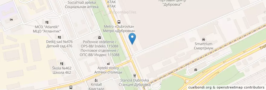 Mapa de ubicacion de Международная en Rússia, Distrito Federal Central, Москва, Юго-Восточный Административный Округ, Южнопортовый Район.