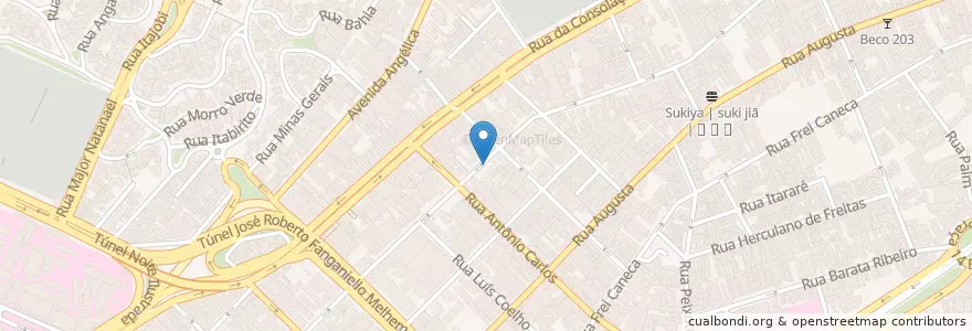 Mapa de ubicacion de Estacionamentos Ico en البَرَازِيل, المنطقة الجنوبية الشرقية, ساو باولو, Região Geográfica Intermediária De São Paulo, Região Metropolitana De São Paulo, Região Imediata De São Paulo, ساو باولو.