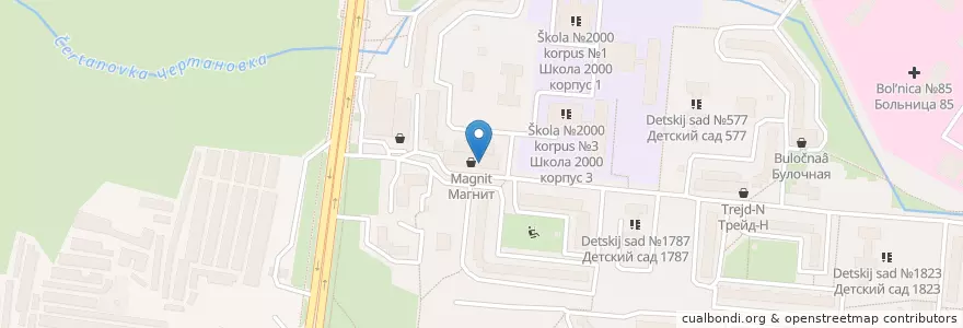 Mapa de ubicacion de Доктор Столетов en Rússia, Distrito Federal Central, Москва, Южный Административный Округ, Район Москворечье-Сабурово.