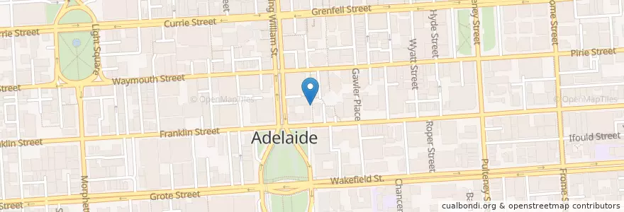 Mapa de ubicacion de Part-Time Lover en Australie, Australie Méridionale, Adelaide, Adelaide City Council.