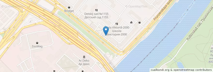 Mapa de ubicacion de Logovo en Russland, Föderationskreis Zentralrussland, Moskau, Zentraler Verwaltungsbezirk, Район Хамовники.