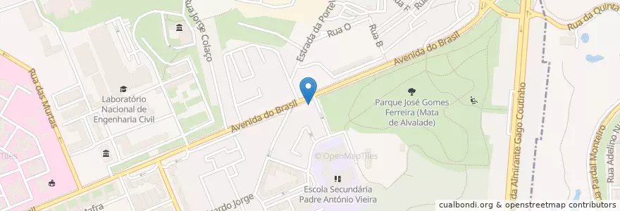 Mapa de ubicacion de PelviClinic en 포르투갈, Área Metropolitana De Lisboa, Lisboa, Grande Lisboa, 리스본, Alvalade.