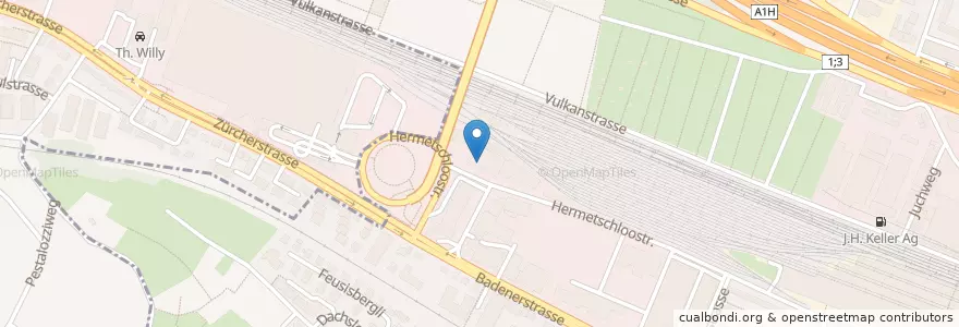 Mapa de ubicacion de Theater-Film-LABORATORIUM en Svizzera, Zurigo, Distretto Di Zurigo, Zurigo.
