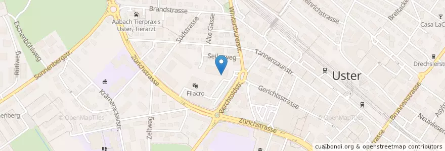 Mapa de ubicacion de House of Mezze en Schweiz, Zürich, Bezirk Uster, Uster.