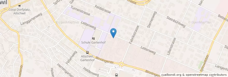 Mapa de ubicacion de Drs. Plüss/Hantke en Switzerland, Basel-Landschaft, Bezirk Arlesheim, Allschwil.